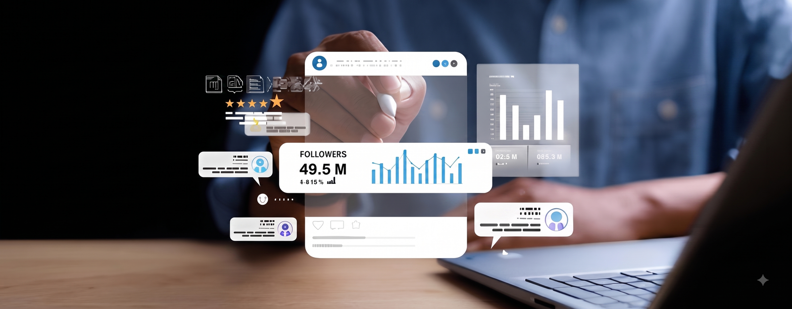 Digital marketing team analyzing ROAS and conversion metrics on a dashboard